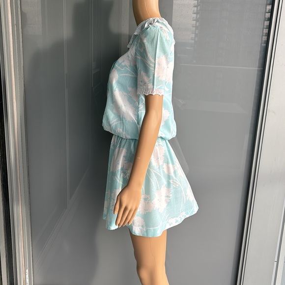 Vintage Dropped Waist Floral Mini Dress - Picture 2 of 13